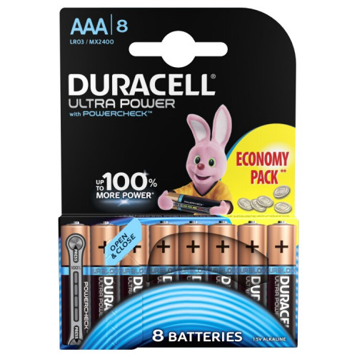 Батарейки Duracell LR03-8BL Ultra | Б0038765 | Duracell