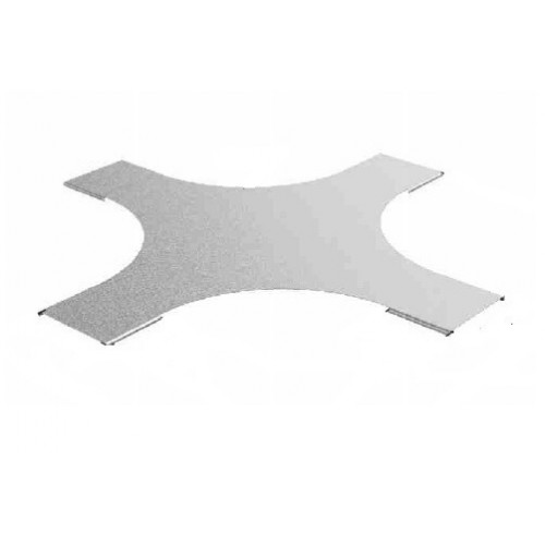 Крышка к крестообразному разветвителю для лестничного лотка НЛО 600, толщ. 1,0 мм, Сендзимир цинк | КХЛНЛО-600-1,0-R330-СЦ | Ostec