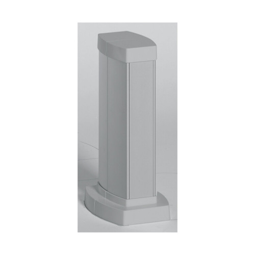 Snap-On мини-колонна алюминиевая с крышкой из алюминия, 2 секции, высота 0,3 метра, цвет алюминий | 653021 | Legrand