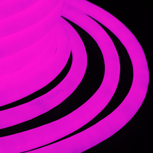 Гибкий Неон LED 360 (круглый) - розовый, бухта 50м | 131-037 | NEON-NIGHT