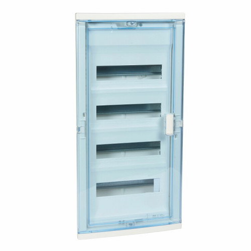 Щит встраиваемый Nedbox - с синей полупрозрачной скругленной дверью - 4 rрейки - 48+8 модуля | 001424 | Legrand