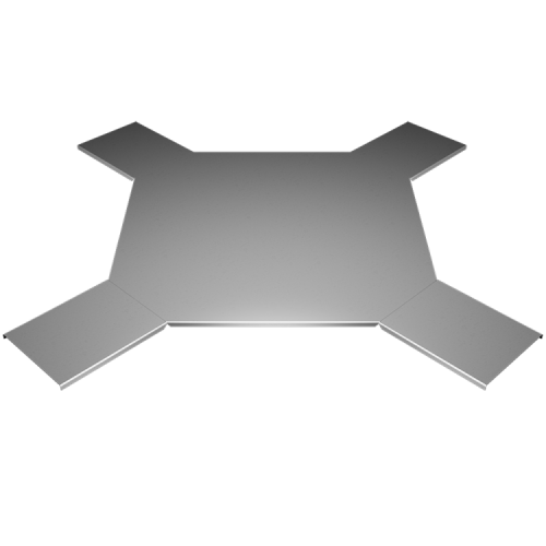 Крышка лестничного разветвителя Х-образного 200 | KLXD200 | КМ-профиль