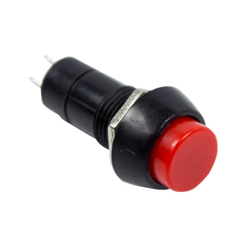 Выключатель-кнопка 250V 1А (2с) (ON)-OFF Б/Фикс красная | 36-3040 | REXANT