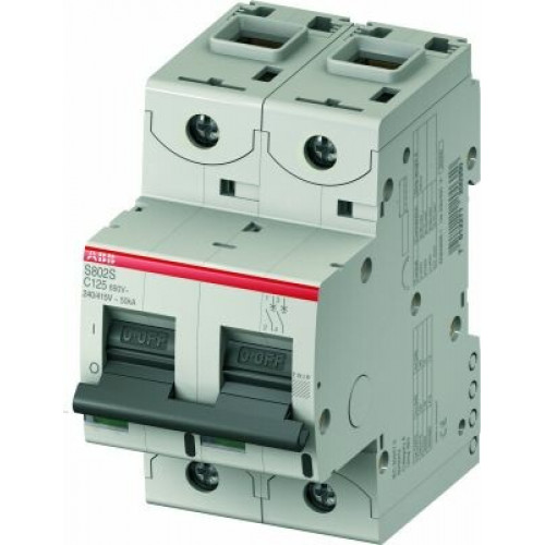 Выключатель автоматический двухполюсный S802C 10А C 25кА (S802C C10) | 2CCS882001R0104 | ABB