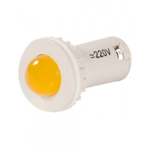 СКЛ-11-Ж-2-220, жёлтая, 220В AC/DC, d=27, сила света 20 мКд, светодиодная коммутаторная лампа (ЭТ) | ET514685 | Электротехник