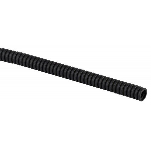 Труба гибкая гофрированная ПНД 20мм с протяжкой лёгкая (25м) черный | Б0020120 | ЭРА