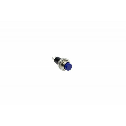 Выключатель-кнопка металл 220V 2А (2с) (ON)-OFF ?10.2 синяя Mini | 36-3332 | REXANT
