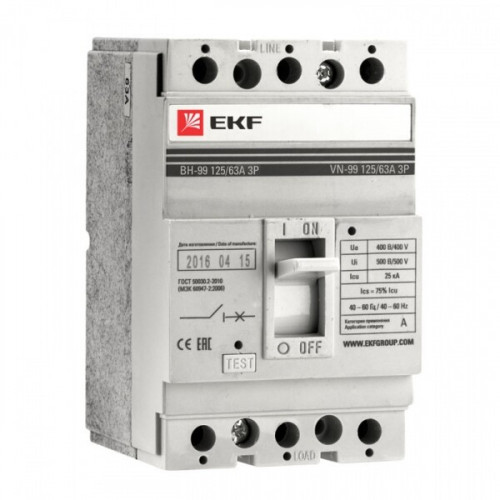 Выключатель нагрузки ВН-99 400/400А 3P EKF PROxima | sl99-400-400 | EKF