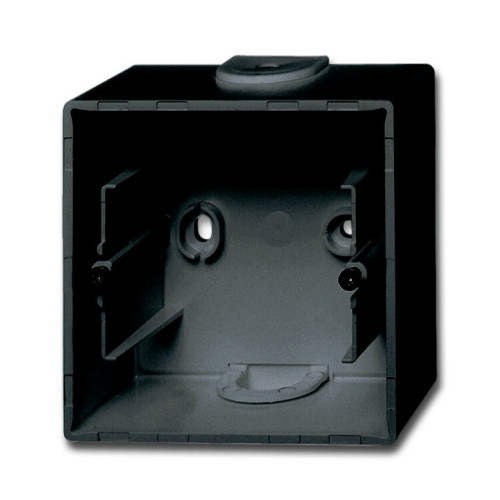 ABB Basic 55 Шато (чёрный) Коробка для открытого монтажа, 1-постовая | 1799-0-0965 | 2CKA001799A0965 | ABB