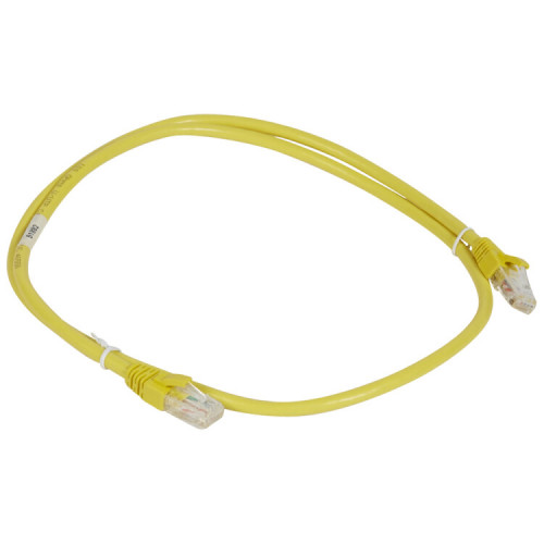 Патч-корд U/UTP 6а PVC 1м жёлт. | 051882 | Legrand