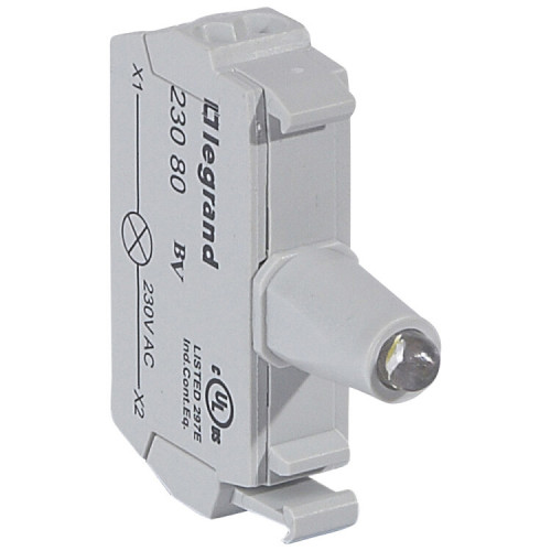 Блок подсветки для индикаторных кнопок и диффузоров - Osmoz - для комплектации - с пружинными клеммами - 230 В~ - белый | 023080 | Legrand