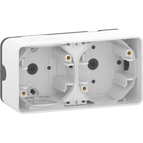 Mureva Styl Белый Коробка для наружн. монт. 2-ая, IP55 | MUR39914 | Schneider Electric