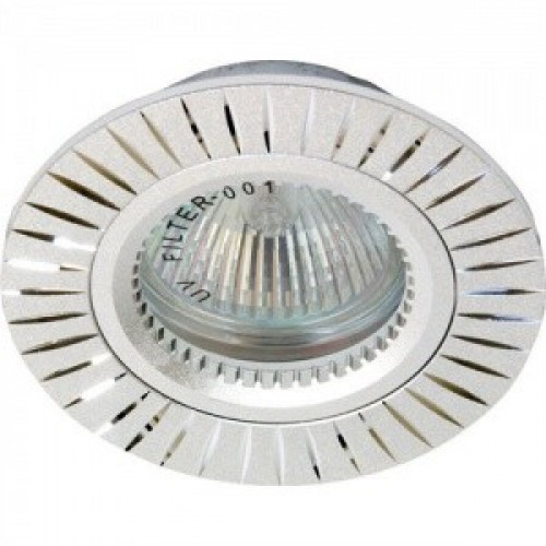 Светильник точечный встраиваемый под лампу GS-M394S MR16 50W G5.3 серебро | 17936 | FERON