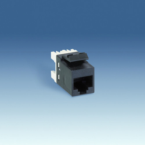 Simon 75 Механизм Коннектор AMP, UTP (RJ45), кат.6, S27, S73L, S82, S82N, S82C, S88, S82 Detail, чёрный | 75544-39 | Simon