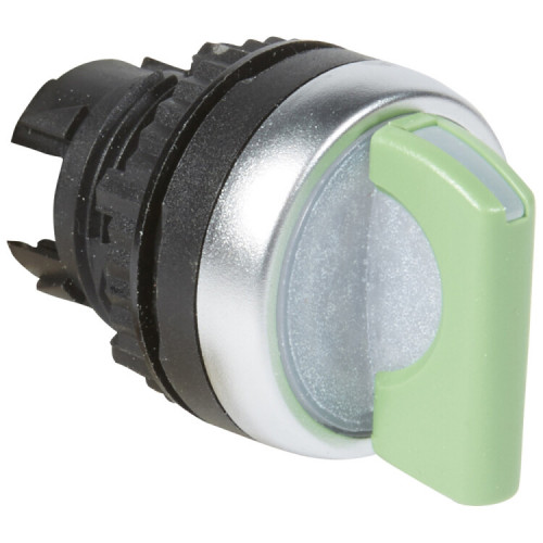 Переключатель - Osmoz - для комплектации - с подсветкой - 2 положения с фиксацией - 45° зеленый | 024036 | Legrand