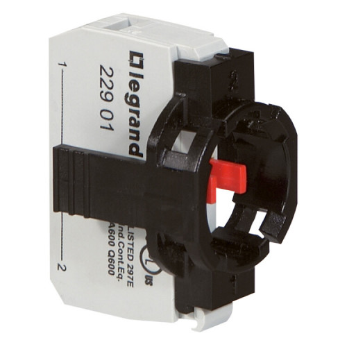 Комплектующий блок для кнопок - Osmoz - для комплектации - без подсветки - под винт - НЗ+1-постовой монтажный адаптер | 022961 | Legrand