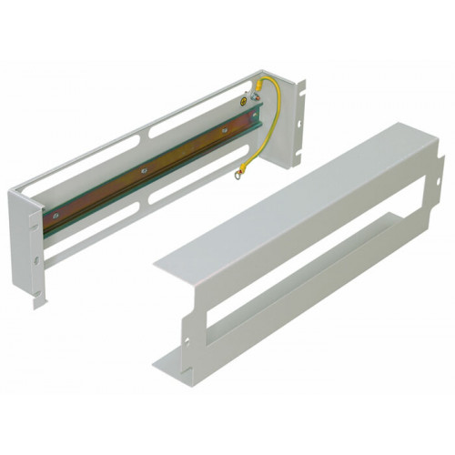 Панель WZ-PS3U-00-00-161 с DIN-рейкой, тип TS-35, 1ряд, 22 единицы 17.5мм, 3U 19