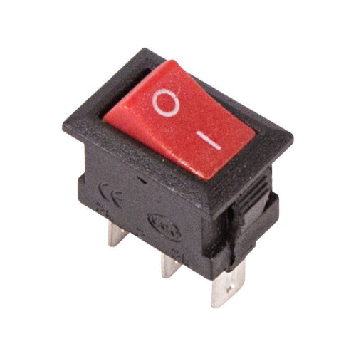 Выключатель клавишный 250V 3А (3с) ON-ON красный Micro | 36-2031 | REXANT