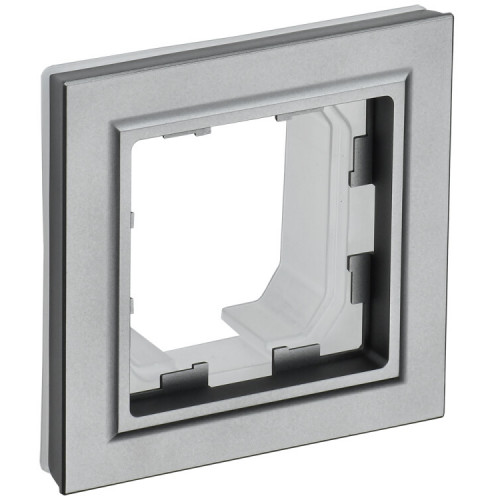 BRITE Рамка 1-мест. IP44 РУ-1-БрС-44 сталь | BR-M12-44-K46 | IEK