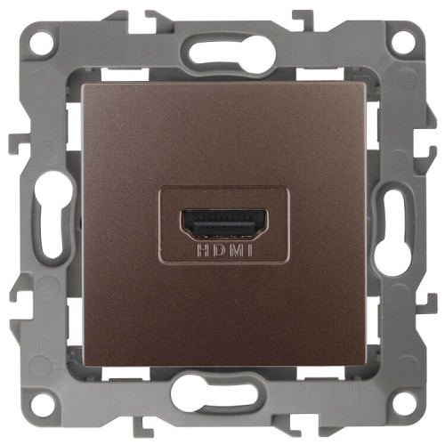 Розетка HDMI 12-3114-13 , бронза (10/100/3200) |Б0027488 | ЭРА
