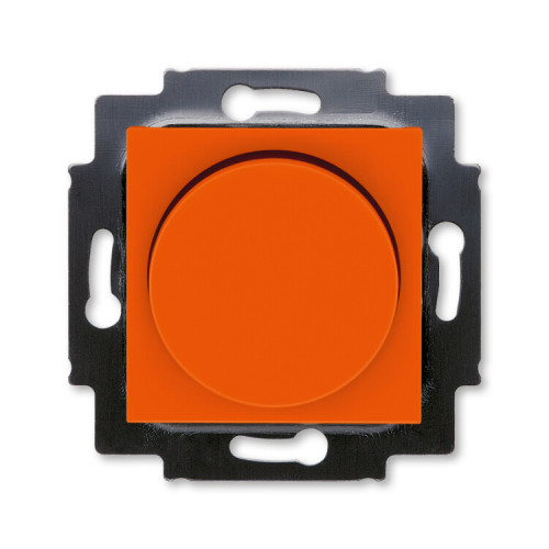 ABB Levit Оранжевый / дымчатый чёрный Светорегулятор поворотно-нажимной 60-600 Вт R | 3294H-A02247 66W | 2CHH942247A6066 | ABB