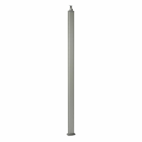 Универсальная колонна алюминиевая с крышкой из алюминия 1 секция, высота 2,77 метра, с возможностью увеличения высоты до 4,05 метра, цвет алюминий | 6