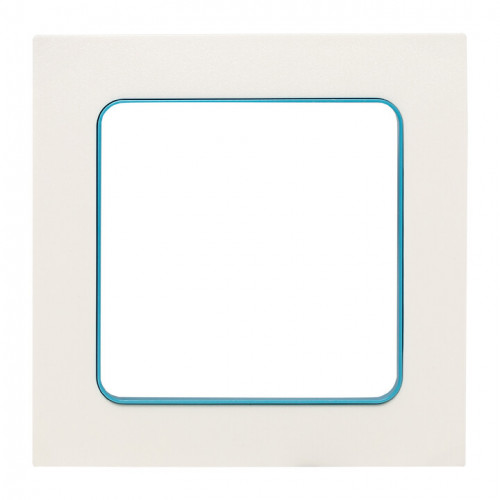 Стокгольм Рамка 1-местная белая с линией цвета синий EKF PROxima | EXM-G-304-30 | EKF
