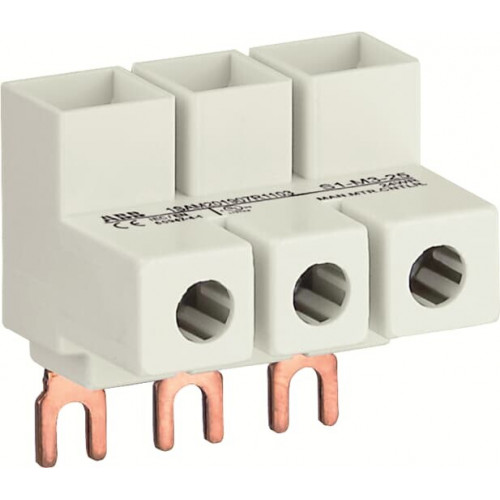 Колодка плоская S1-M3-25 для подключения 3-фазного кабеля до 25мм2, 65 А к автоматам типа MS116, MS132 | 1SAM201907R1103 | ABB