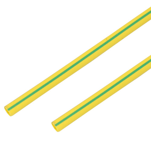 Термоусадочная трубка 60/30 мм, желто-зеленая, упаковка 10 шт. по 1 м | 55-6007 | PROconnect