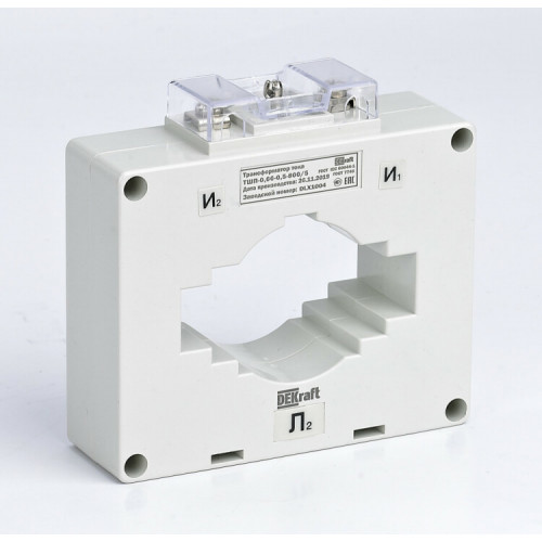 Трансформатор тока ТШП-0,66 0,5 800/5 10ВА, диаметр 100мм | 50149DEK | Dekraft