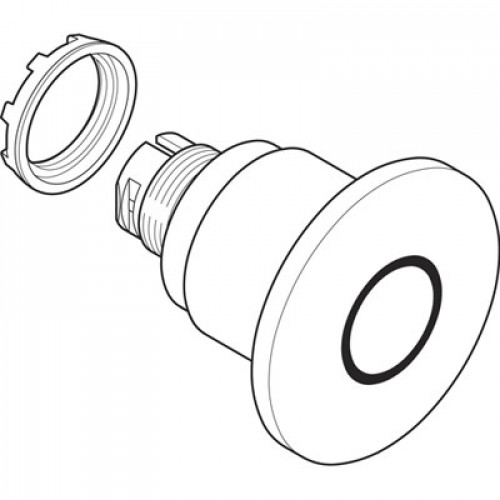 Кнопка MPMP4-10R ГРИБОК красная (только корпус) с усиленной фикс ацией 60мм отпускание вытягиванием | 1SFA611514R1001 | ABB