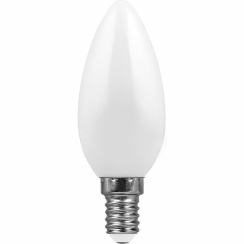 Лампа светодиодная LB-58 (5W) 230V E14 2700K филамент C35 матовая | 25647 | Feron