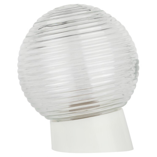 Светильник пылевлагозащищенный под лампу для ЖКХ НБП 01-60-004 с наклонным основанием Гранат стекло IP20 E27 max 60Вт D150 шар | Б0052009 | ЭРА