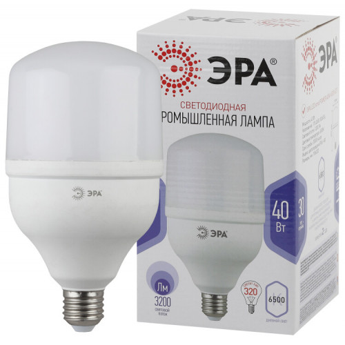Лампа светодиодная LED POWER T120-40W-6500-E27 (диод, колокол, 40Вт, хол, E27) | Б0047644 | ЭРА