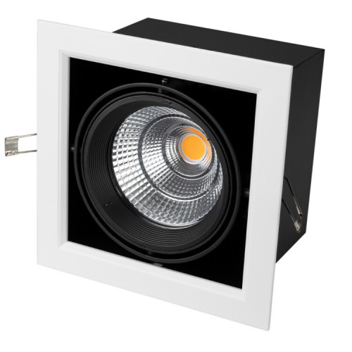 Светильник CL-KARDAN-S190x190-25W Day4000 (WH-BK, 30 deg) | 026499 | Arlight