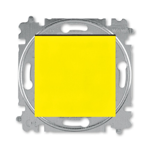 ABB Levit Жёлтый / дымчатый чёрный Выключатель кнопочный 1-кл. | 3559H-A91445 64W | 2CHH599145A6064 | ABB