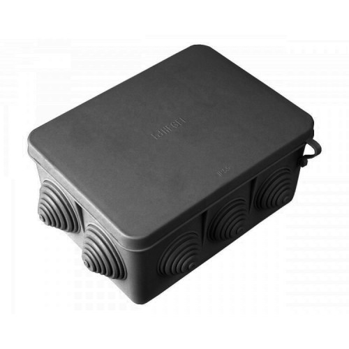 Коробка распределительная с гермовводами (черная) 150х110х70 IP 55 | КР2606-08 | HEGEL