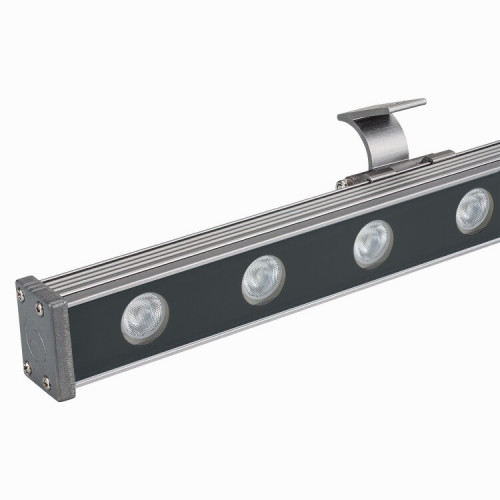 Прожектор светодиодный архитектурный AR-LINE-1000S-18W-24V RGB (Grey, 30 deg, DMX512) | 023623 | Arlight