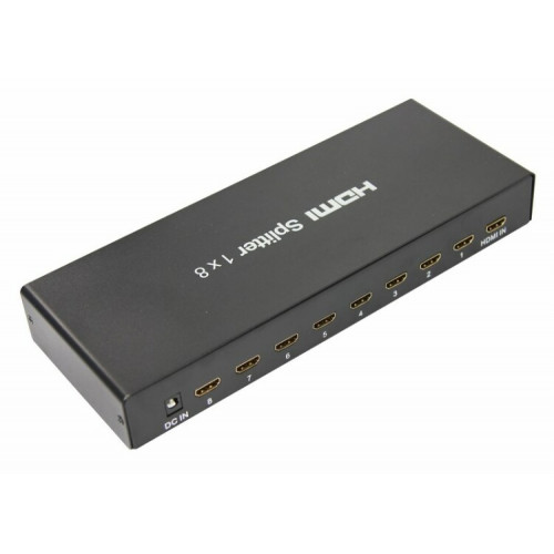 Делитель гнездо HDMI на 8 гнезд HDMI, металл | 17-6903 | REXANT