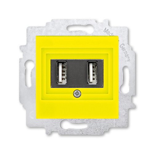 ABB Levit Жёлтый USB зарядка 2-ая | 5014H-A00040 64W | 2CHH290040A6064 | ABB