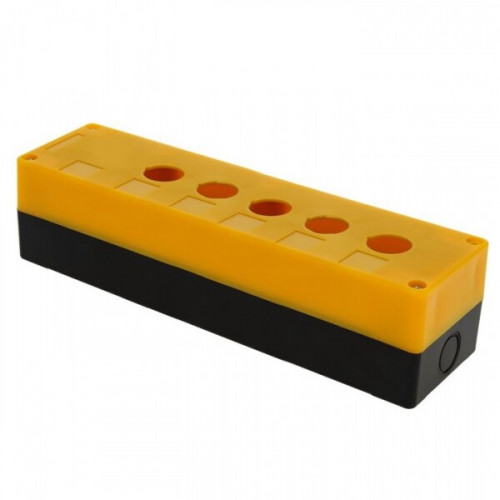 Корпус КП105 пластиковый 5 кнопок желтый EKF PROxima | cpb-105-o | EKF