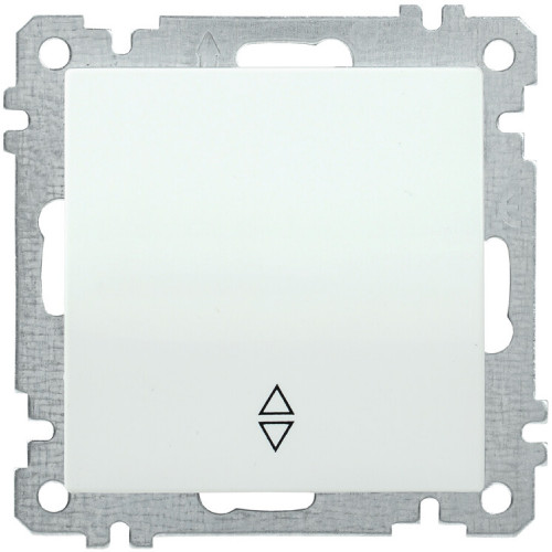 BOLERO белый Выключатель 1-клавишный проходной 10А ВС10-1-2-Б | EVB12-K01-10-1 | IEK