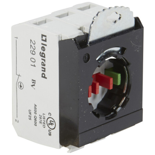 Osmoz Комплектующий блок для кнопок для компл. без подсветки под винт Н.О.+2Н.З. + 3-постовой монт. адаптер | 022978 | Legrand