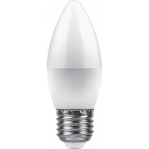 Лампа светодиодная LB-570 (9W) 230V E27 2700K свеча | 25936 | FERON