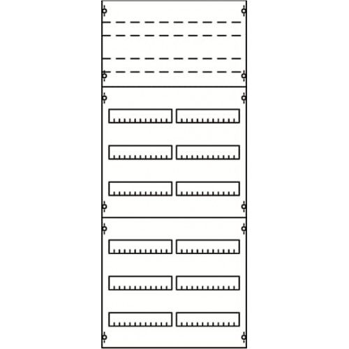 Панель для модульных уст-в 2ряда/8реек | 2V43KA | ABB