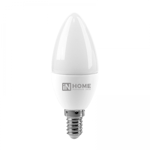 Лампа светодиодная LED-СВЕЧА-VC 4Вт 230В Е14 3000К 360Лм | 4690612030173 | IN HOME
