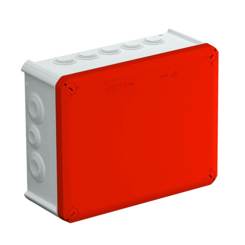 Коробка распределительная T250, 240x190x95 мм, красная крышка (T 250 RO-LGR) | 2007657 | OBO Bettermann