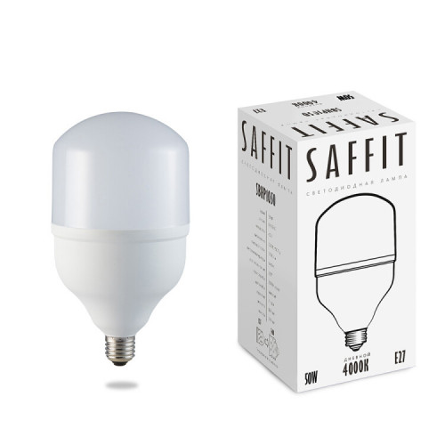 Лампа светодиодная промышленная SBHP1050 50W 4000K 230V E27-E40 | 55094 | SAFFIT