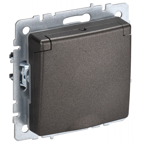 BRITE Роз. с з/к/ш с кр. 16А IP20 РСбш10-3-БрТБ темная бронза | BR-R16-16-K45 | IEK