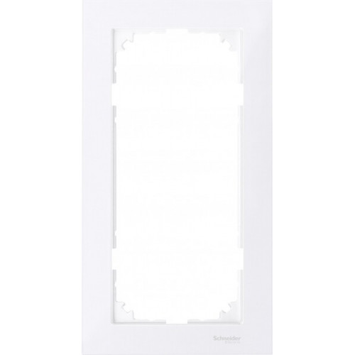 M-Pure 2-постовая рамка без перегородки, бриллиантовый белый | MTN4025-3625 | Schneider Electric